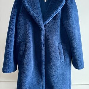 GAP Teddy Bear Blue Pea Coat
